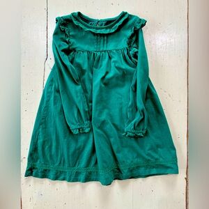 Green Mini Boden knit dress in size 6-7